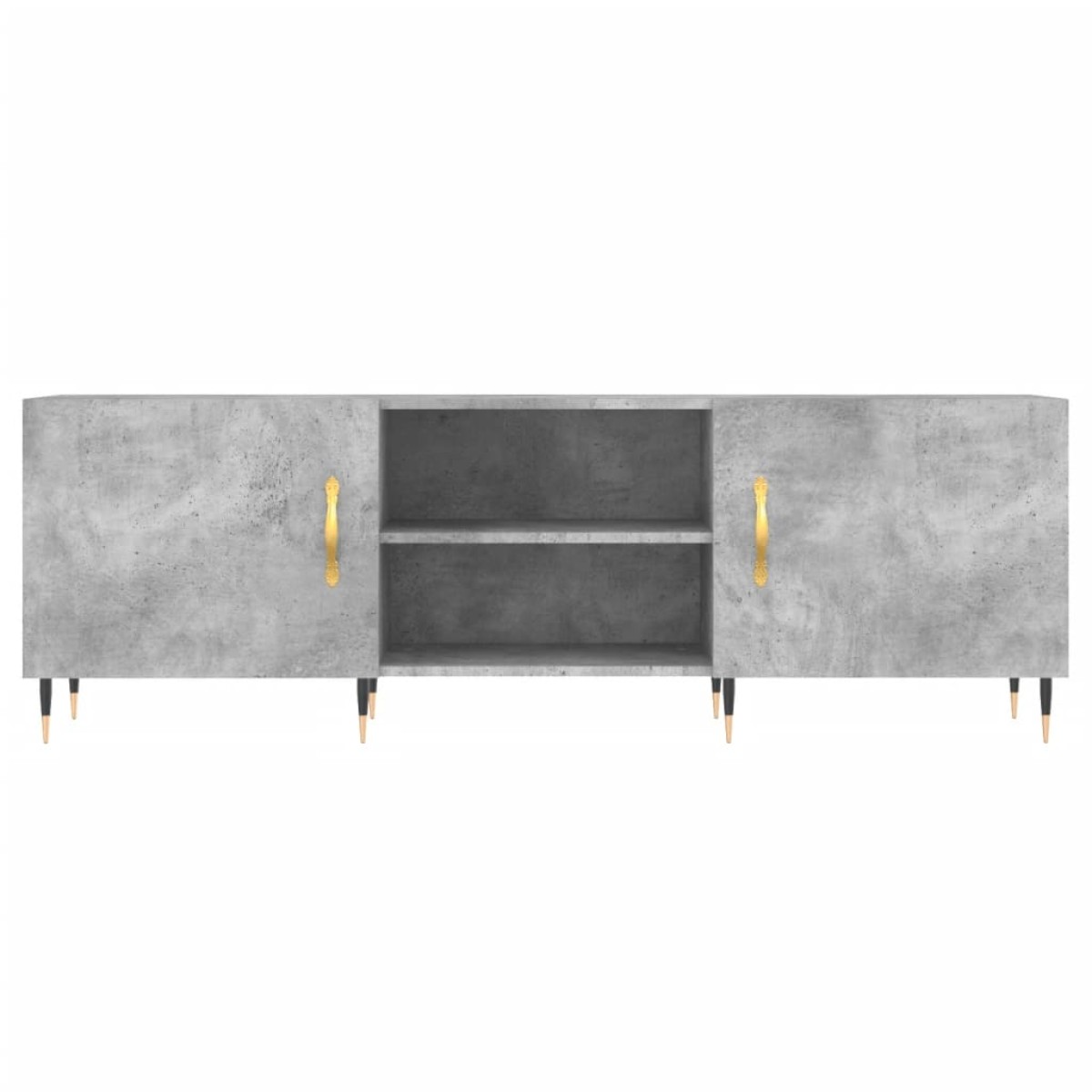 vidaXL Έπιπλο Τηλεόρασης Γκρι Σκυροδέματος 150x30x50 εκ. Επεξ. Ξύλο