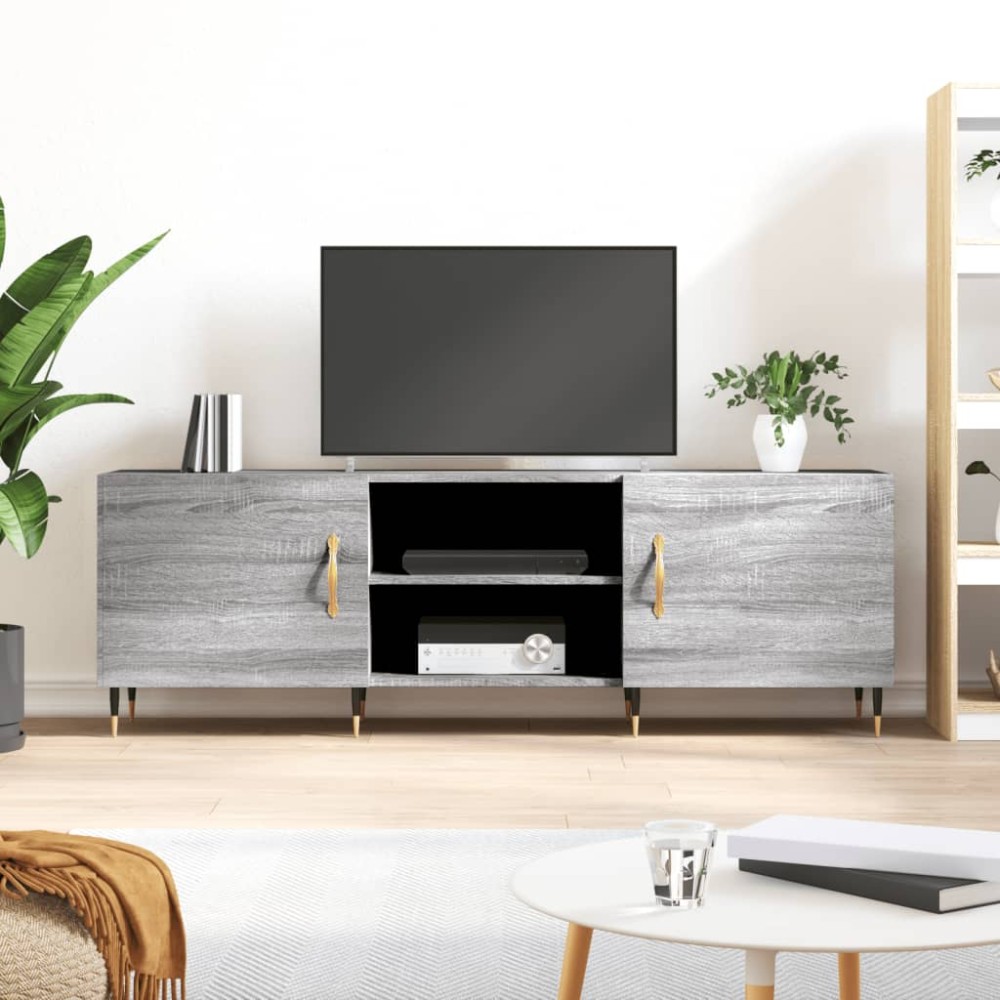 vidaXL Έπιπλο Τηλεόρασης Γκρι Sonoma 150x30x50 εκ. από Επεξεργ. Ξύλο