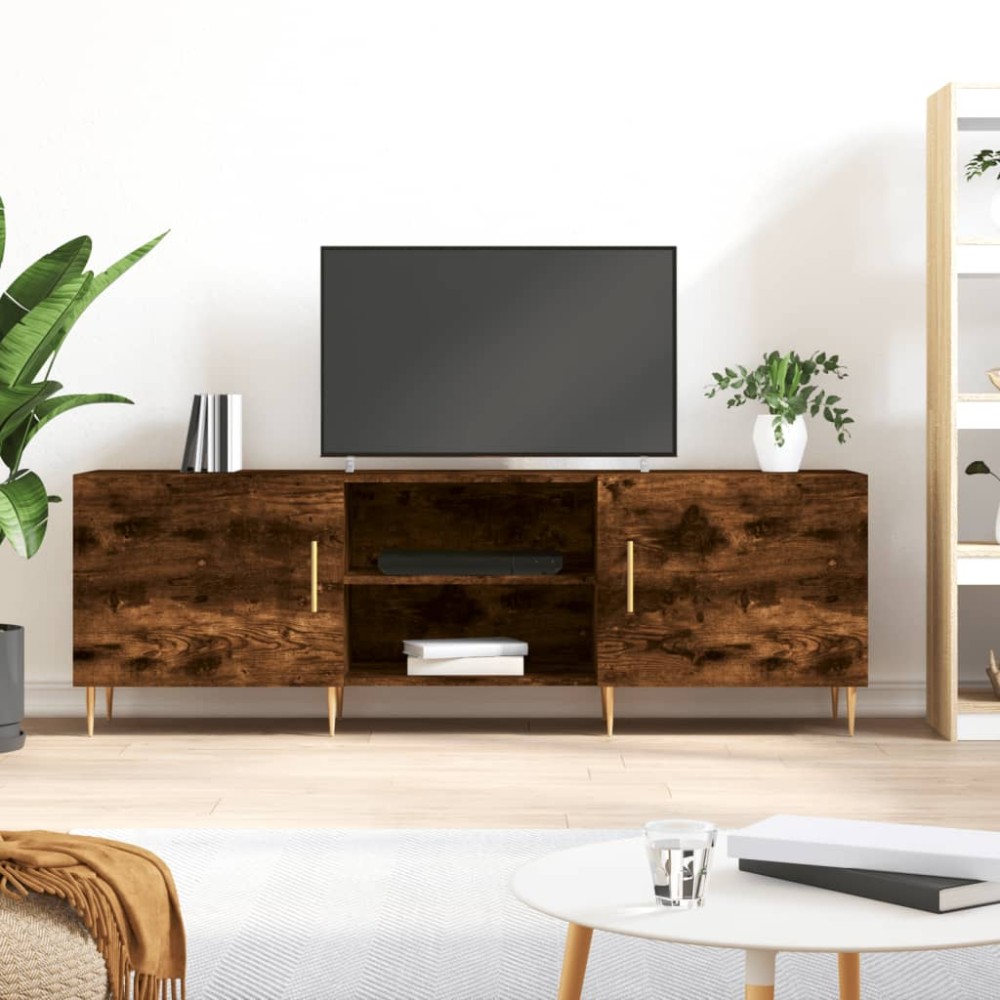 vidaXL Έπιπλο Τηλεόρασης Καπνιστή Δρυς 150x30x50 εκ. Επεξ. Ξύλο