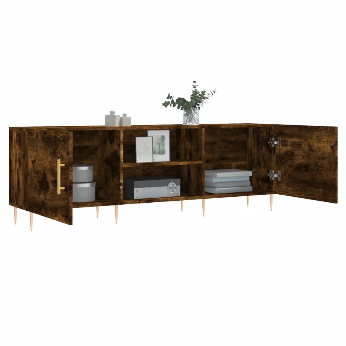 vidaXL Έπιπλο Τηλεόρασης Καπνιστή Δρυς 150x30x50 εκ. Επεξ. Ξύλο