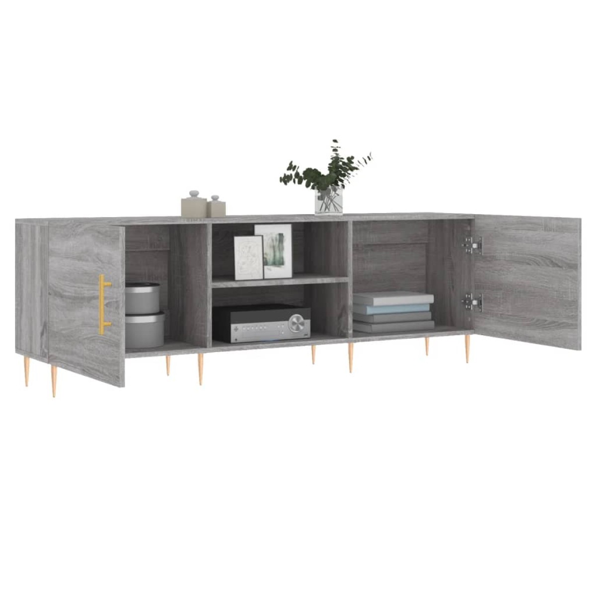 vidaXL Έπιπλο Τηλεόρασης Γκρι Sonoma 150x30x50 εκ. από Επεξεργ. Ξύλο