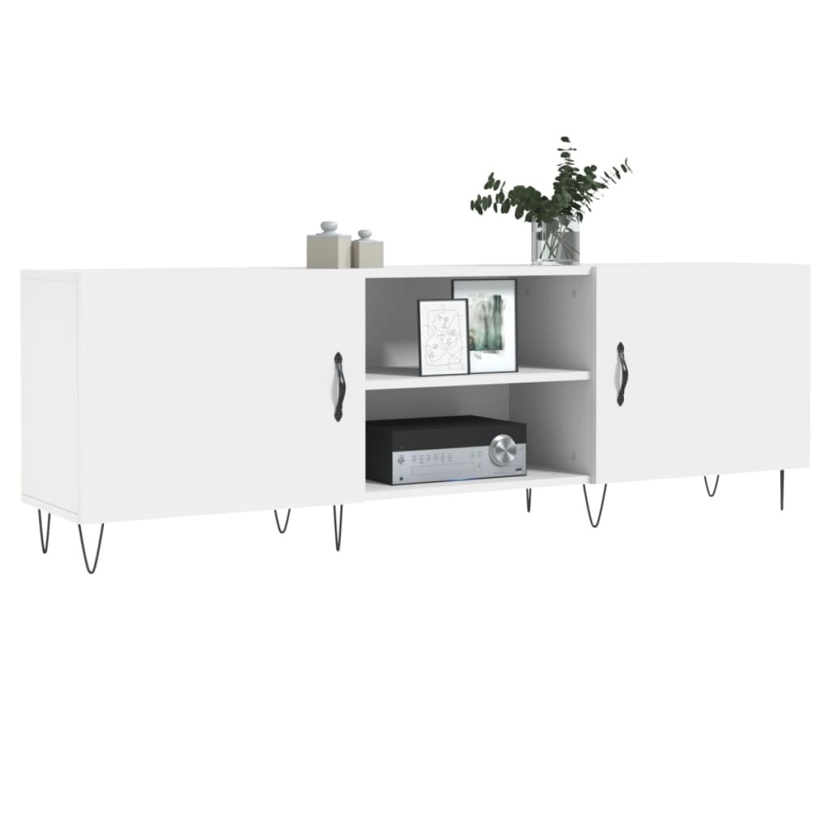 vidaXL Έπιπλο Τηλεόρασης Λευκό 150x30x50 εκ. από Επεξεργασμένο Ξύλο