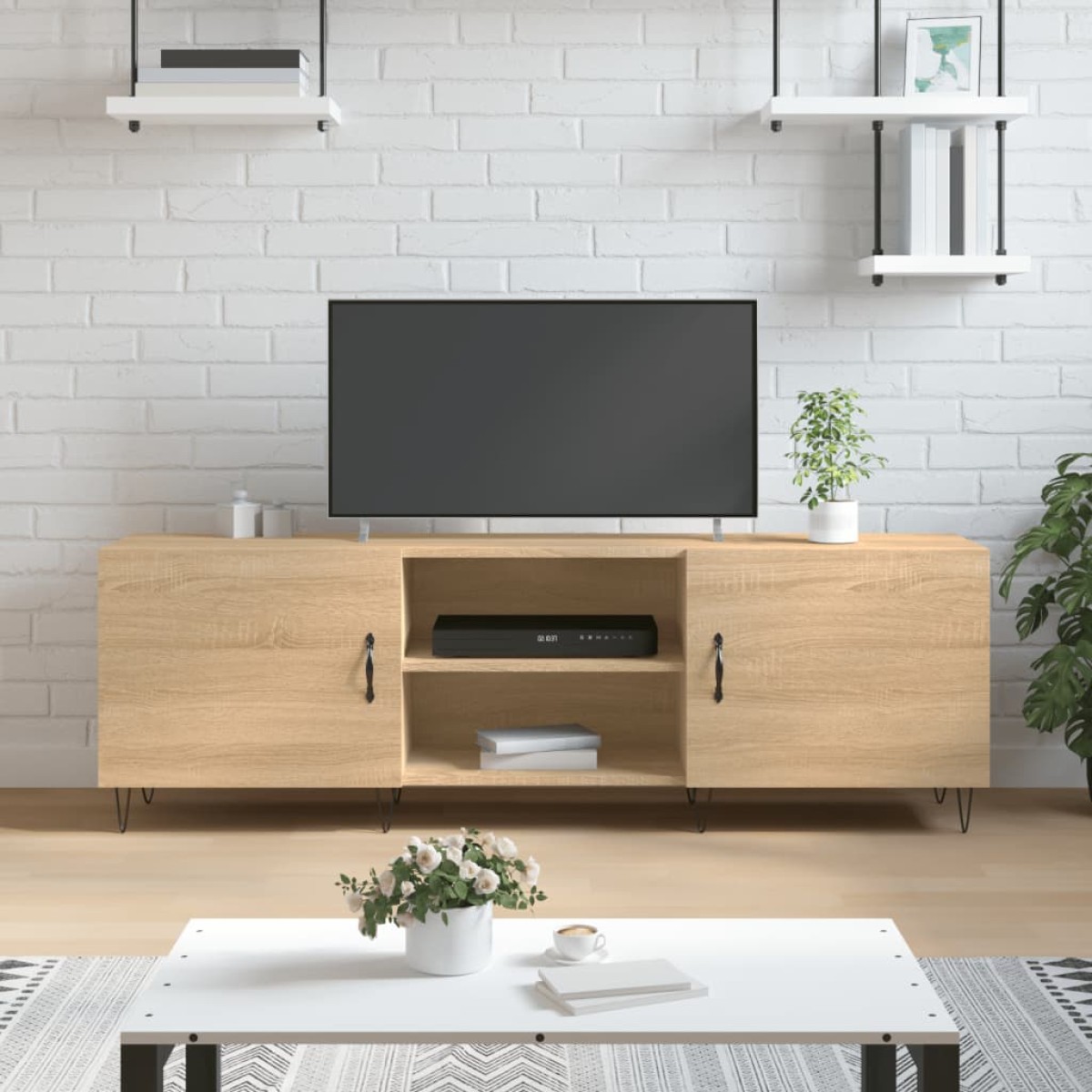 vidaXL Έπιπλο Τηλεόρασης Sonoma Δρυς 150x30x50 εκ. Επεξεργασμένο Ξύλο