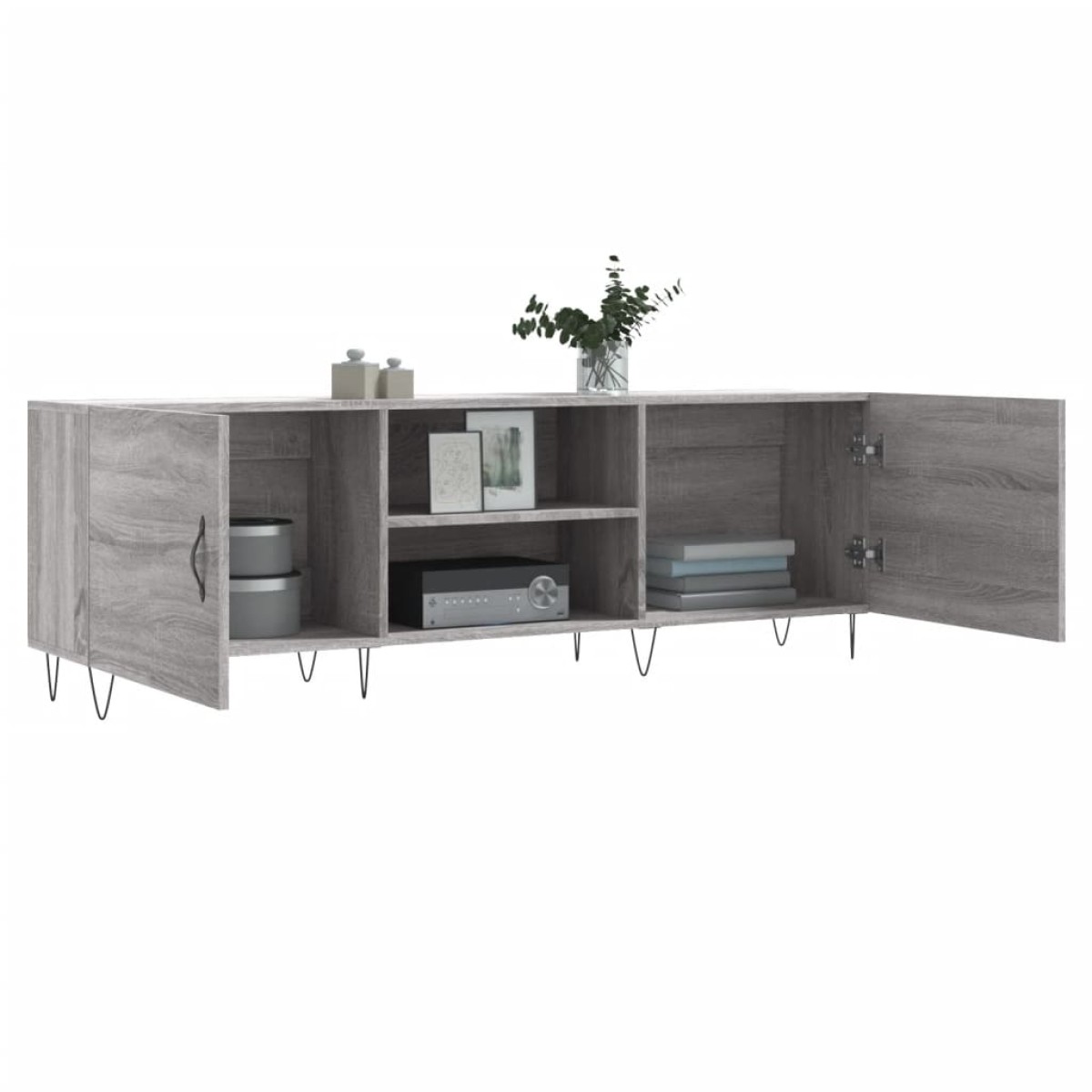 vidaXL Έπιπλο Τηλεόρασης Γκρι Sonoma 150x30x50 εκ. από Επεξεργ. Ξύλο