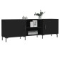 vidaXL Έπιπλο Τηλεόρασης Μαύρο 150x30x50 εκ. Επεξεργασμένο Ξύλο
