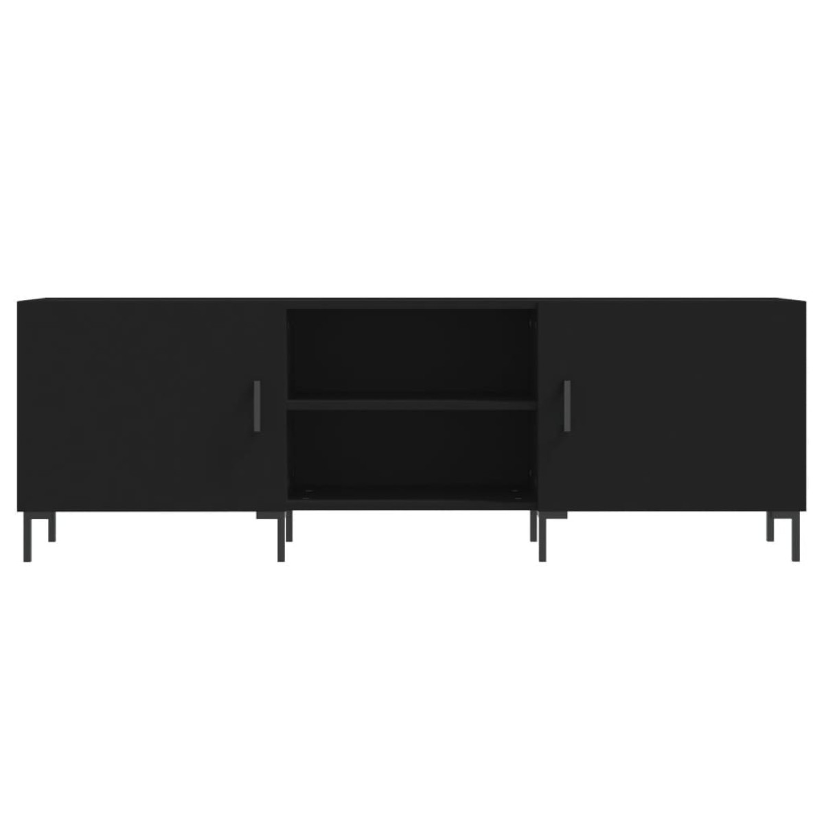 vidaXL Έπιπλο Τηλεόρασης Μαύρο 150x30x50 εκ. Επεξεργασμένο Ξύλο