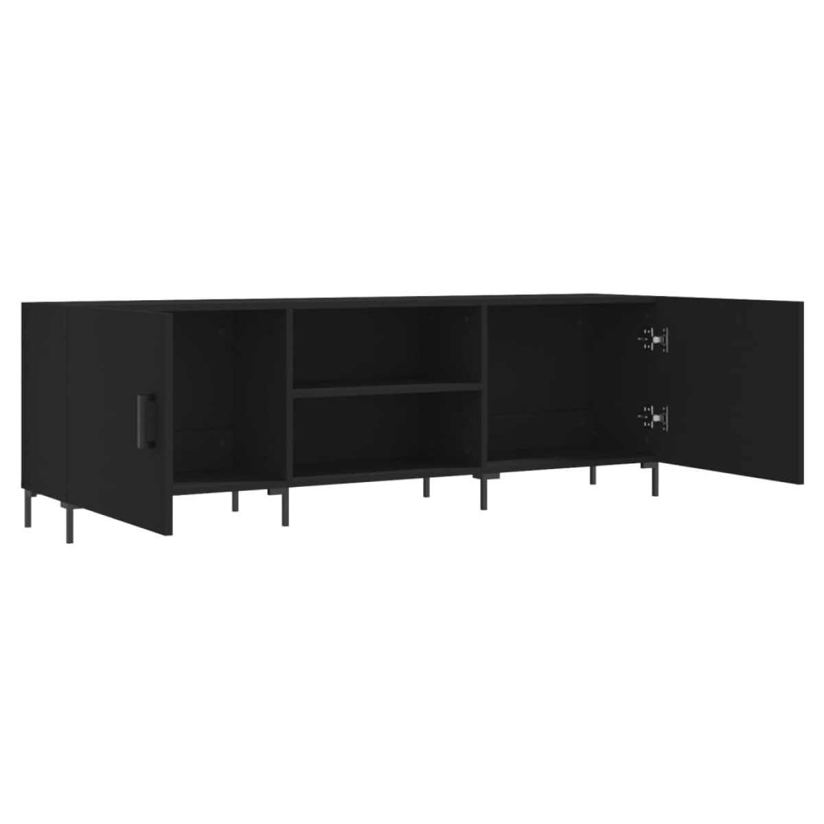 vidaXL Έπιπλο Τηλεόρασης Μαύρο 150x30x50 εκ. Επεξεργασμένο Ξύλο
