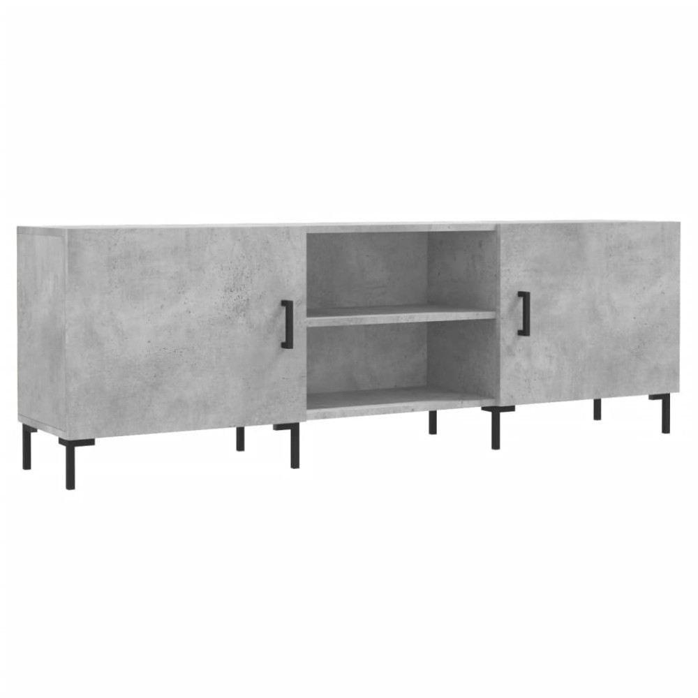 vidaXL Έπιπλο Τηλεόρασης Γκρι Σκυροδέματος 150x30x50 εκ. Επεξ. Ξύλο