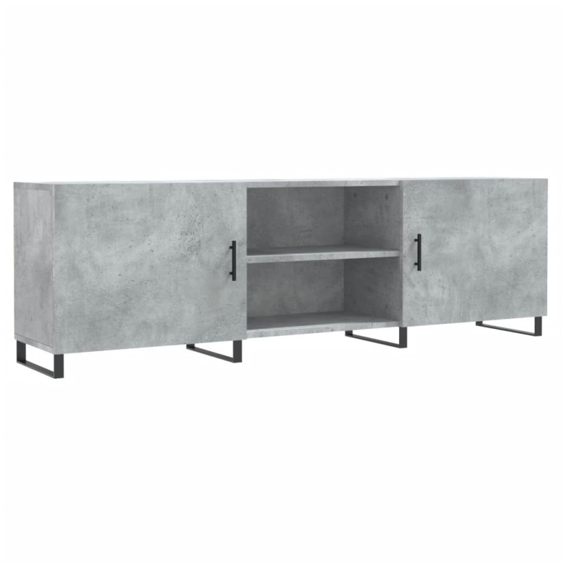 vidaXL Έπιπλο Τηλεόρασης Γκρι Σκυροδέματος 150x30x50 εκ. Επεξ. Ξύλο