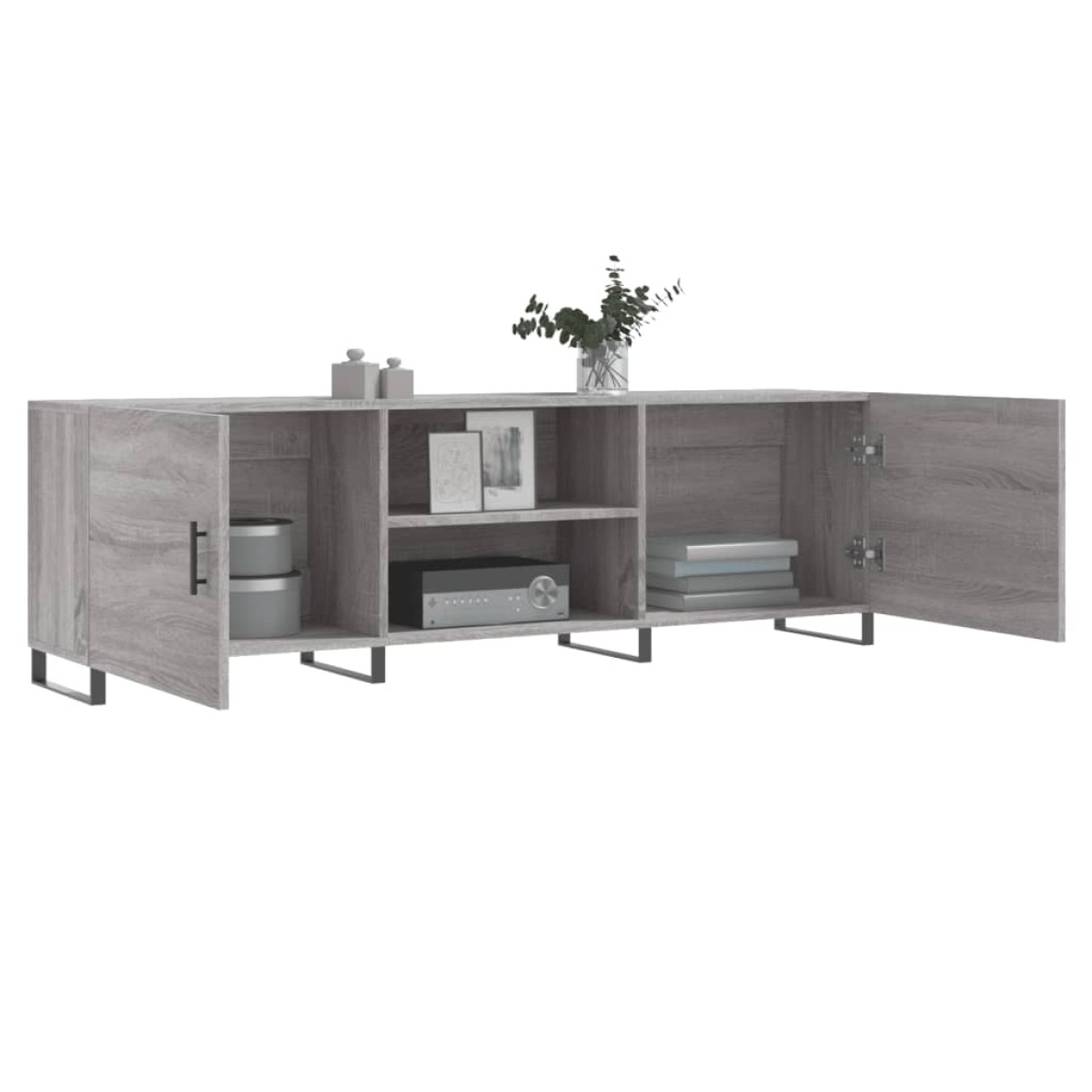 vidaXL Έπιπλο Τηλεόρασης Γκρι Sonoma 150x30x50 εκ. από Επεξεργ. Ξύλο