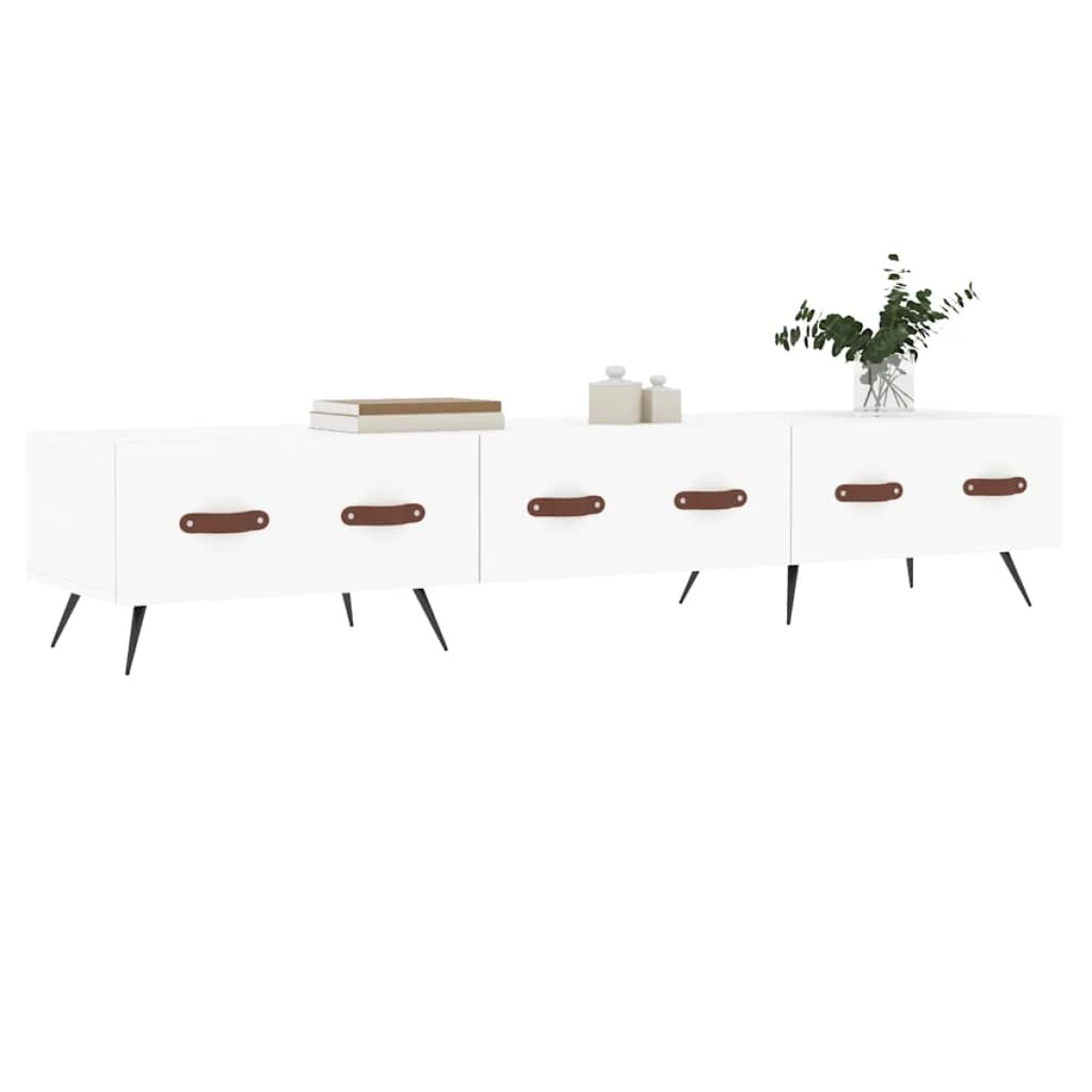 vidaXL Έπιπλο Τηλεόρασης Λευκό 150 x 36 x 30 εκ. Επεξεργασμένο Ξύλο