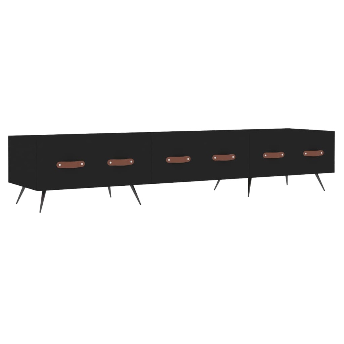 vidaXL Έπιπλο Τηλεόρασης Μαύρο 150 x 36 x 30 εκ. Επεξεργασμένο Ξύλο