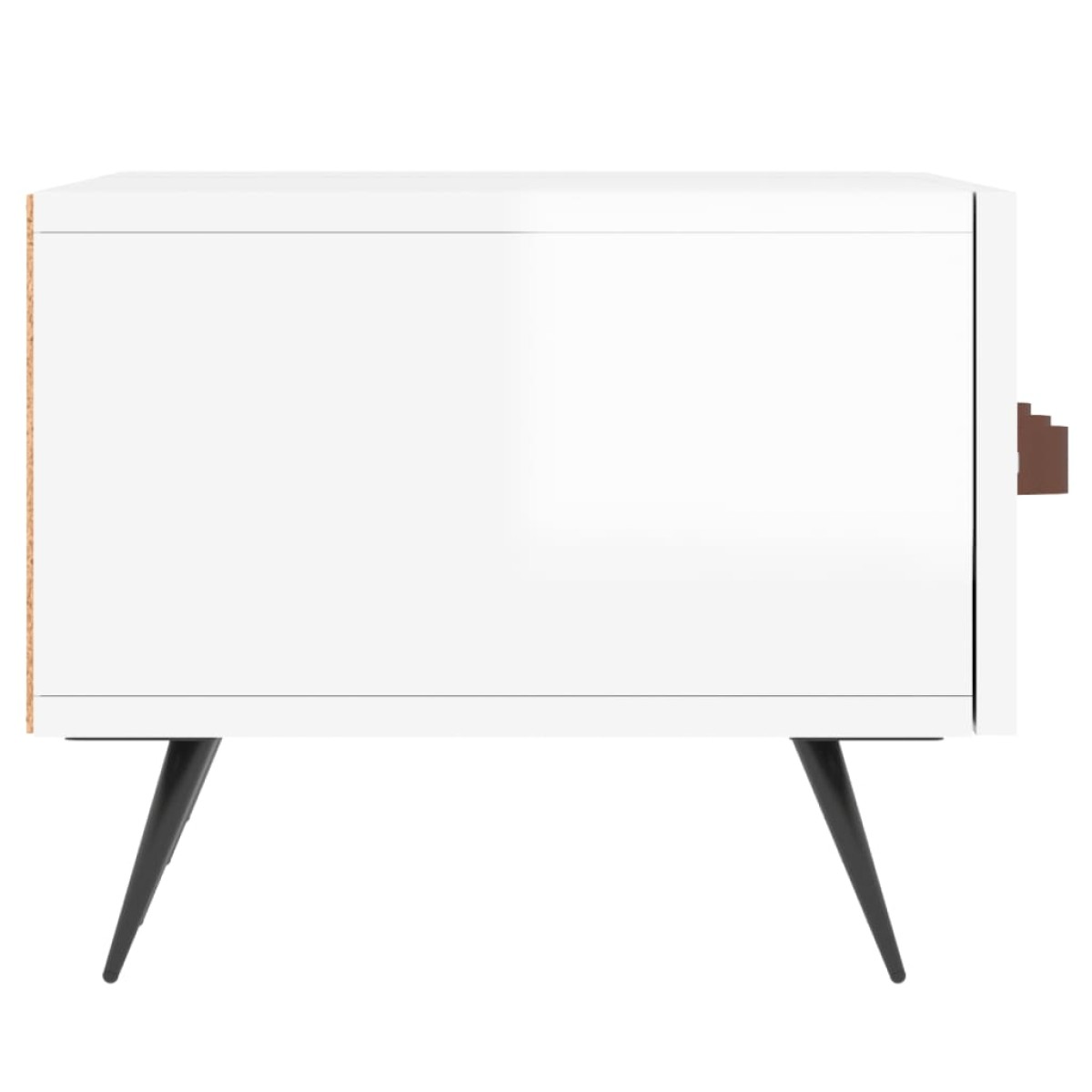 vidaXL Έπιπλο Τηλεόρασης Γυαλ. Λευκό 150x36x30 εκ. Επεξεργασμένο Ξύλο