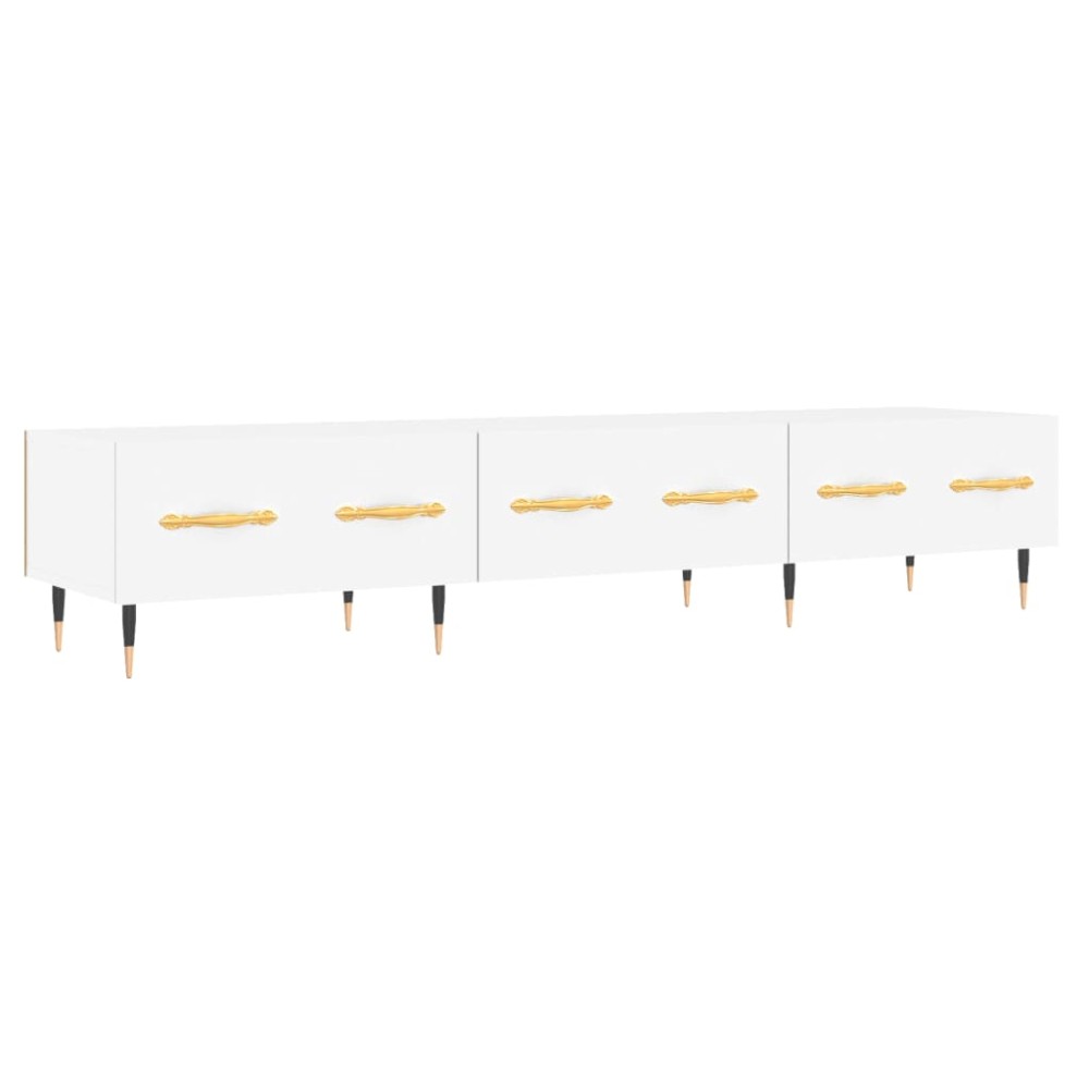 vidaXL Έπιπλο Τηλεόρασης Λευκό 150 x 36 x 30 εκ. Επεξεργασμένο Ξύλο