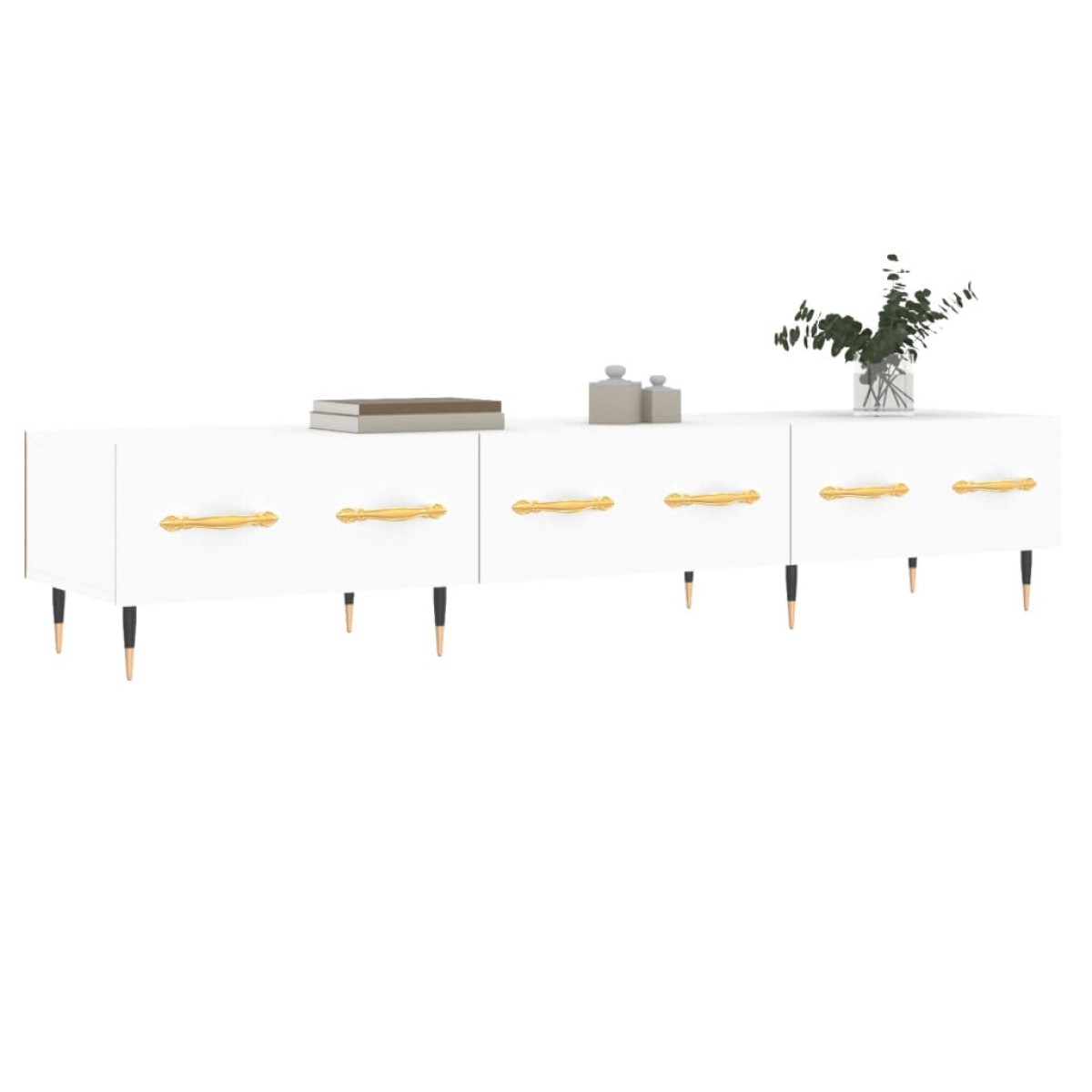 vidaXL Έπιπλο Τηλεόρασης Λευκό 150 x 36 x 30 εκ. Επεξεργασμένο Ξύλο