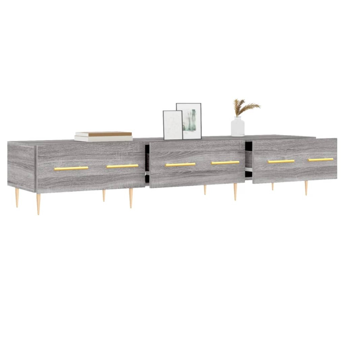 vidaXL Έπιπλο Τηλεόρασης Γκρι Sonoma 150 x 36 x 30 εκ. Επεξεργ. Ξύλο
