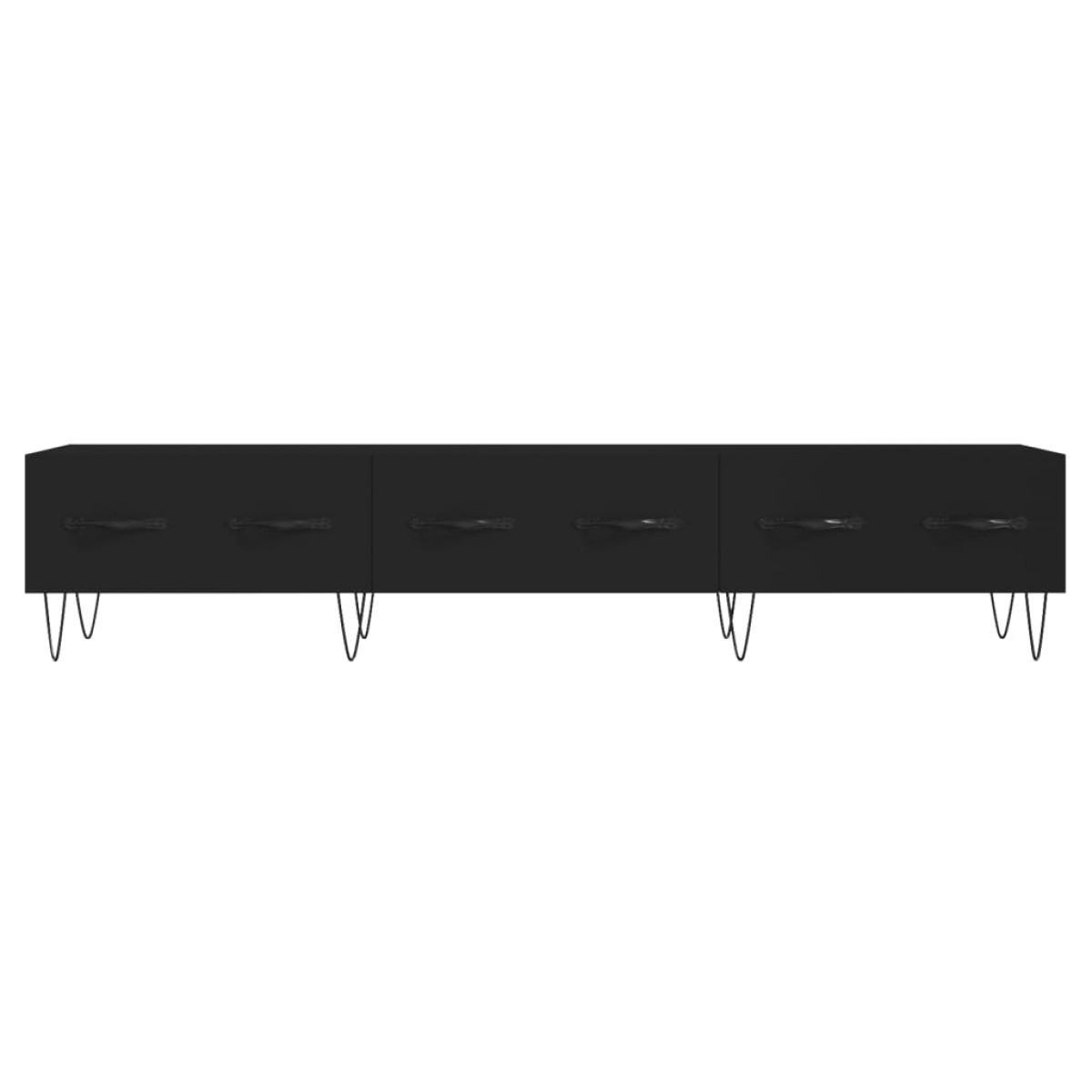 vidaXL Έπιπλο Τηλεόρασης Μαύρο 150x36x30 εκ. από Επεξεργασμένο Ξύλο
