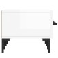 vidaXL Έπιπλο Τηλεόρασης Γυαλ. Λευκό 150x36x30 εκ. Επεξεργασμένο Ξύλο