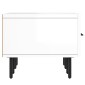 vidaXL Έπιπλο Τηλεόρασης Γυαλ. Λευκό 150x36x30 εκ. Επεξεργασμένο Ξύλο