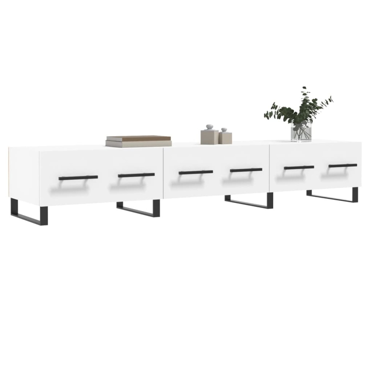 vidaXL Έπιπλο Τηλεόρασης Λευκό 150x36x30 εκ. από Επεξεργασμένο Ξύλο