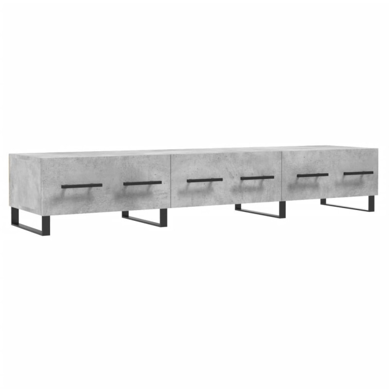 vidaXL Έπιπλο Τηλεόρασης Γκρι Σκυροδέματος 150x36x30 εκ. Επεξ. Ξύλο
