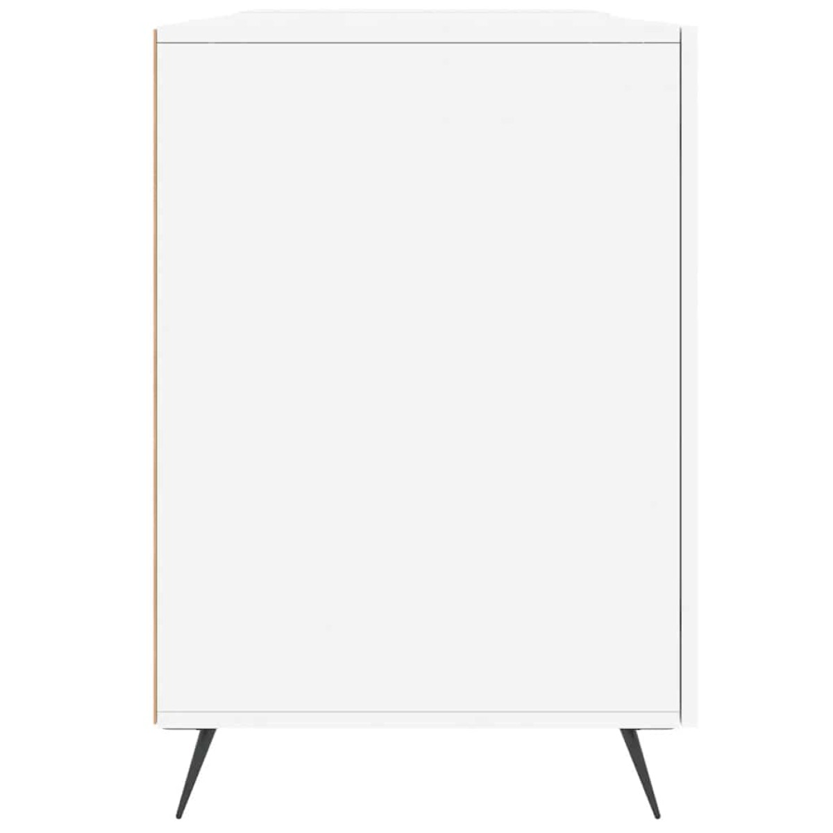 vidaXL Γραφείο Γυαλιστερό Λευκό 140x50x75 εκ. Επεξεργασμένο Ξύλο