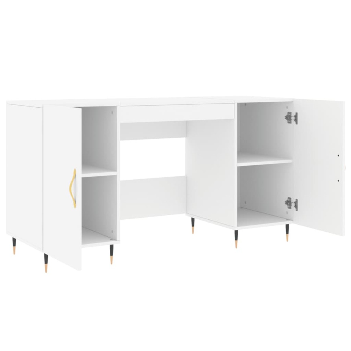 vidaXL Γραφείο Λευκό 140 x 50 x 75 εκ. από Επεξεργασμένο Ξύλο