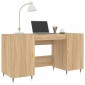 vidaXL Γραφείο Sonoma Δρυς 140 x 50 x 75 εκ. από Επεξεργασμένο Ξύλο
