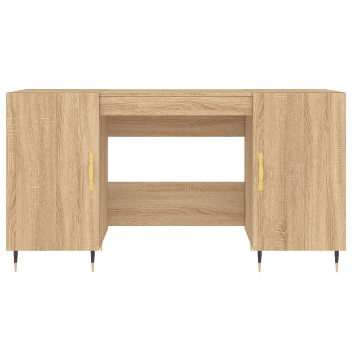 vidaXL Γραφείο Sonoma Δρυς 140 x 50 x 75 εκ. από Επεξεργασμένο Ξύλο