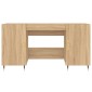 vidaXL Γραφείο Sonoma Δρυς 140 x 50 x 75 εκ. από Επεξεργασμένο Ξύλο