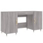 vidaXL Γραφείο Γκρι Sonoma 140 x 50 x 75 εκ. από Επεξεργασμένο Ξύλο