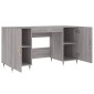 vidaXL Γραφείο Γκρι Sonoma 140 x 50 x 75 εκ. από Επεξεργασμένο Ξύλο