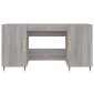 vidaXL Γραφείο Γκρι Sonoma 140 x 50 x 75 εκ. από Επεξεργασμένο Ξύλο