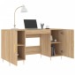 vidaXL Γραφείο Sonoma Δρυς 140 x 50 x 75 εκ. από Επεξεργασμένο Ξύλο