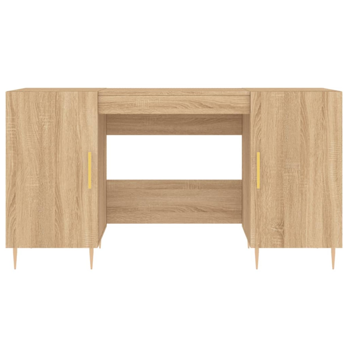 vidaXL Γραφείο Sonoma Δρυς 140 x 50 x 75 εκ. από Επεξεργασμένο Ξύλο