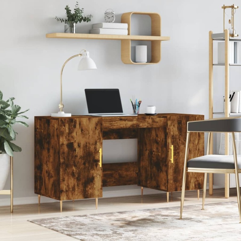 vidaXL Γραφείο Καπνιστή Δρυς 140 x 50 x 75 εκ. από Επεξεργασμένο Ξύλο