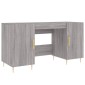 vidaXL Γραφείο Γκρι Sonoma 140 x 50 x 75 εκ. από Επεξεργασμένο Ξύλο