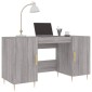 vidaXL Γραφείο Γκρι Sonoma 140 x 50 x 75 εκ. από Επεξεργασμένο Ξύλο