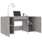 vidaXL Γραφείο Γκρι Sonoma 140 x 50 x 75 εκ. από Επεξεργασμένο Ξύλο