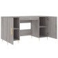 vidaXL Γραφείο Γκρι Sonoma 140 x 50 x 75 εκ. από Επεξεργασμένο Ξύλο