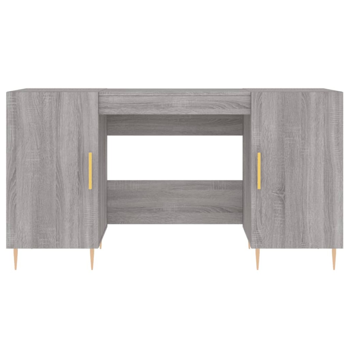 vidaXL Γραφείο Γκρι Sonoma 140 x 50 x 75 εκ. από Επεξεργασμένο Ξύλο