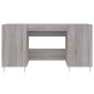 vidaXL Γραφείο Γκρι Sonoma 140 x 50 x 75 εκ. από Επεξεργασμένο Ξύλο
