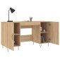 vidaXL Γραφείο Sonoma Δρυς 140 x 50 x 75 εκ. από Επεξεργασμένο Ξύλο