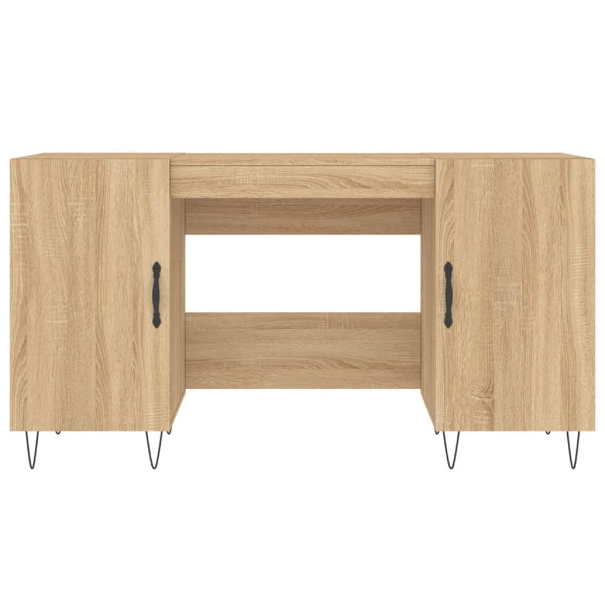 vidaXL Γραφείο Sonoma Δρυς 140 x 50 x 75 εκ. από Επεξεργασμένο Ξύλο