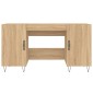 vidaXL Γραφείο Sonoma Δρυς 140 x 50 x 75 εκ. από Επεξεργασμένο Ξύλο