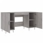 vidaXL Γραφείο Γκρι Sonoma 140 x 50 x 75 εκ. από Επεξεργασμένο Ξύλο
