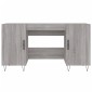 vidaXL Γραφείο Γκρι Sonoma 140 x 50 x 75 εκ. από Επεξεργασμένο Ξύλο
