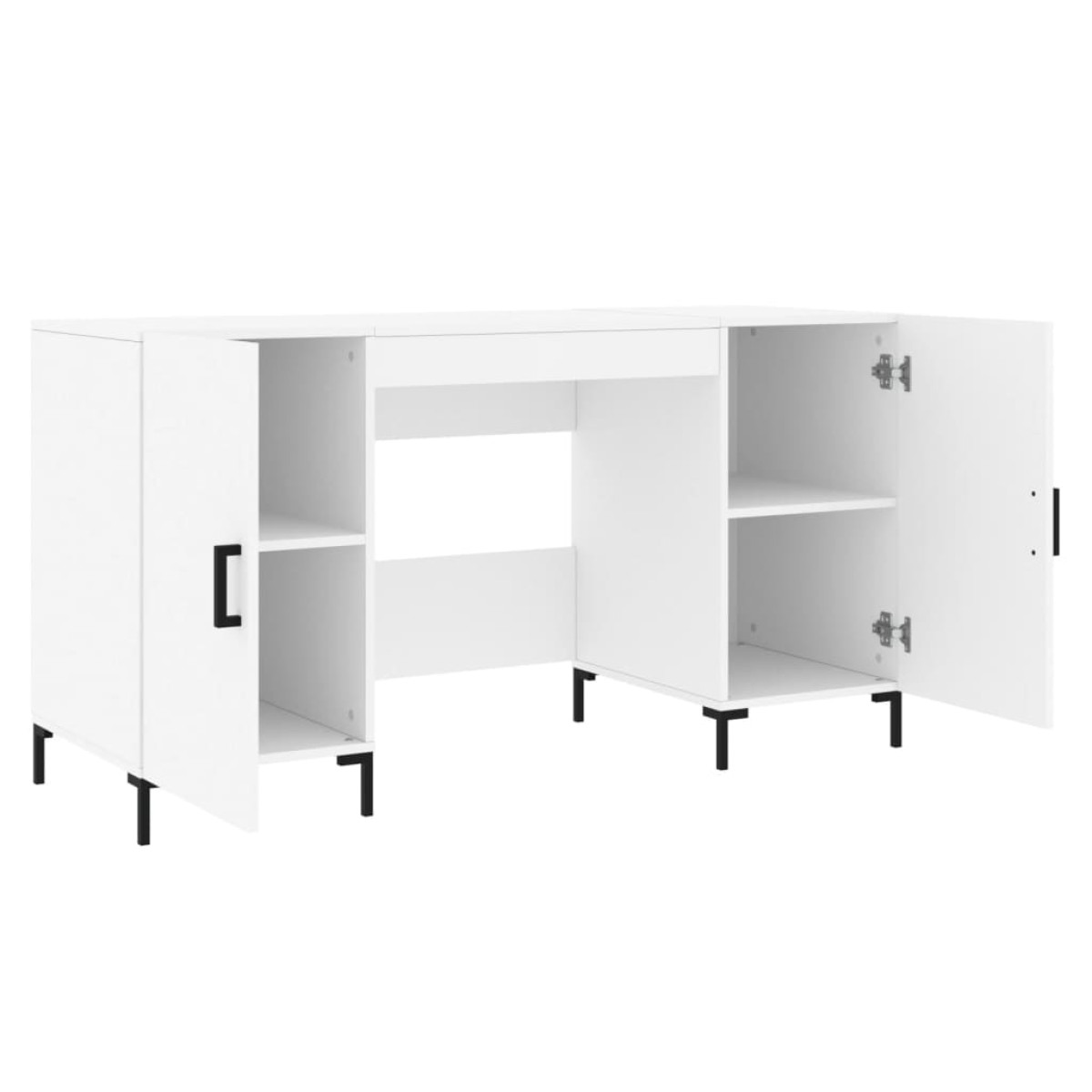vidaXL Γραφείο Λευκό 140 x 50 x 75 εκ. από Επεξεργασμένο Ξύλο