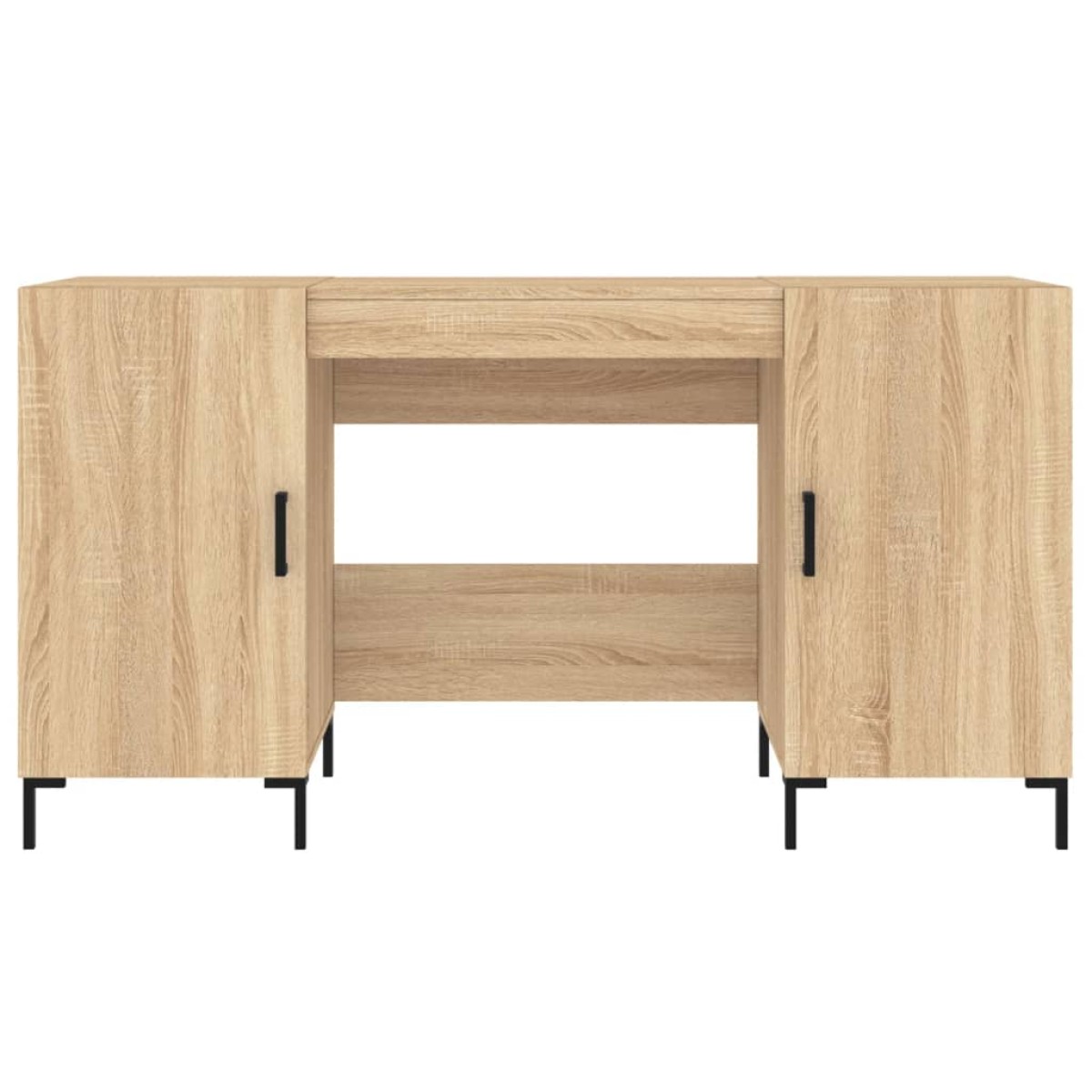 vidaXL Γραφείο Sonoma Δρυς 140 x 50 x 75 εκ. από Επεξεργασμένο Ξύλο