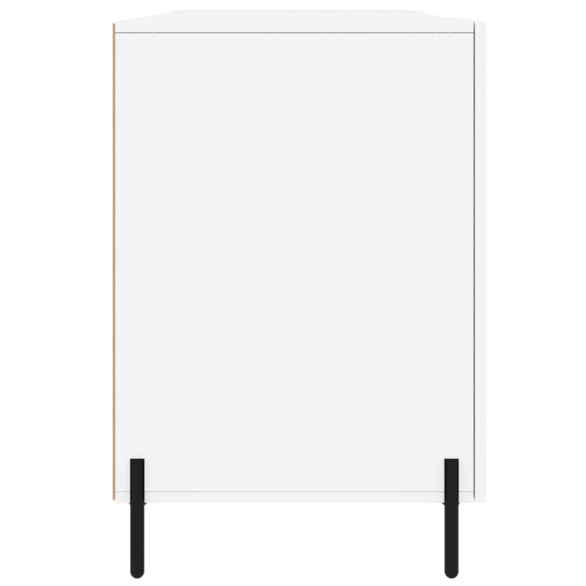 vidaXL Γραφείο Γυαλιστερό Λευκό 140x50x75 εκ. Επεξεργασμένο Ξύλο